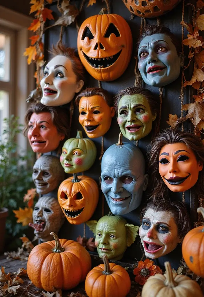 classic halloween masks for spooky decor