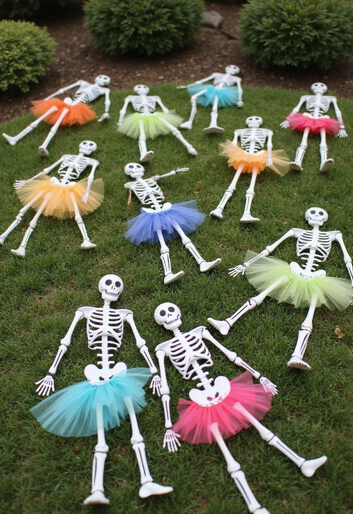 diy skeleton decorations halloween yard