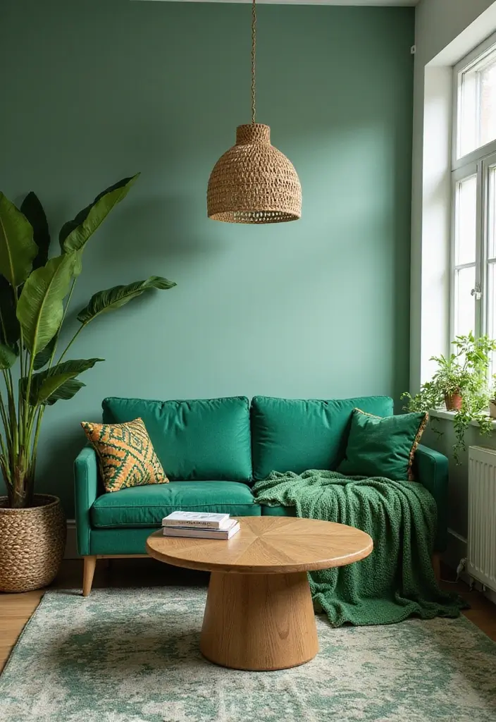 large green plant in sunny corner