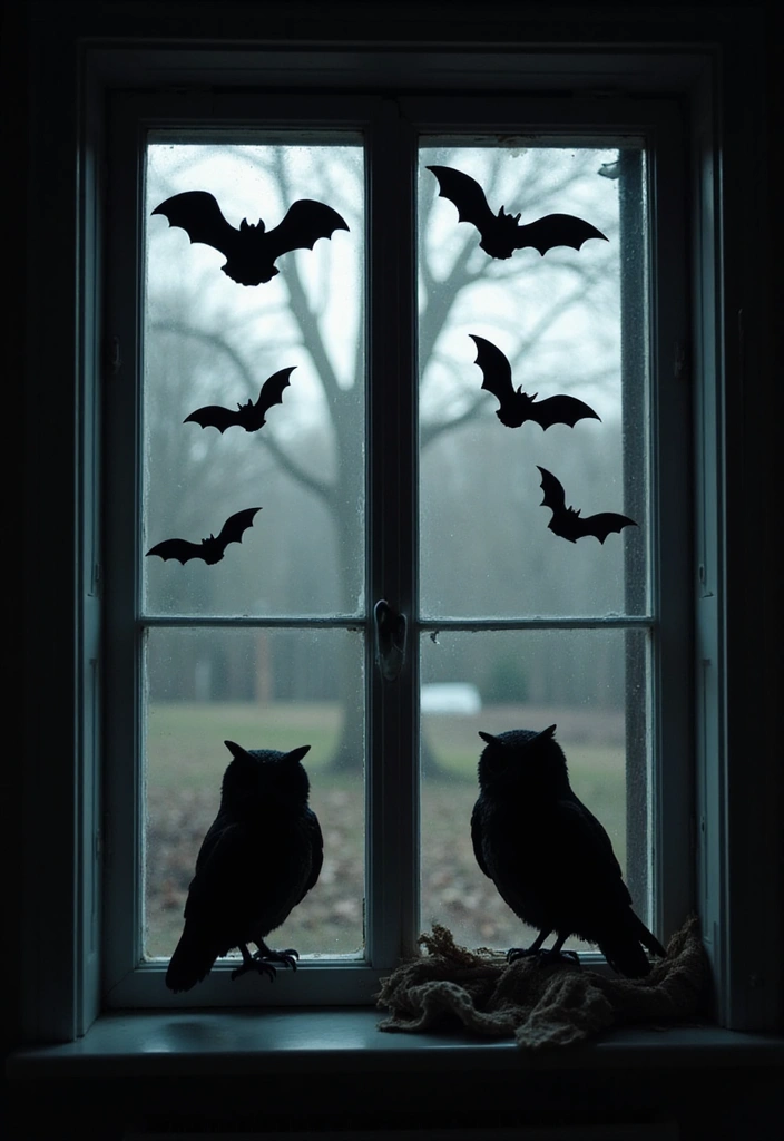 spooky window silhouettes