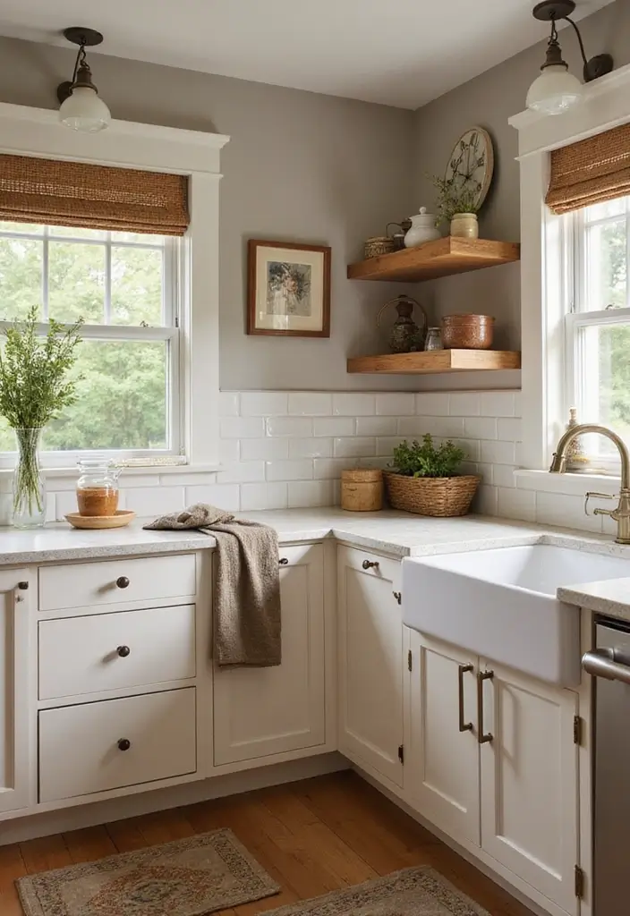 warm taupe bead board backsplash for cozy kitchen ambiance