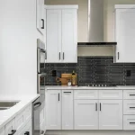 white quartz countertop kitchen