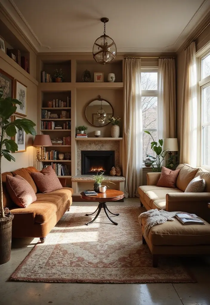 cozy reading nook with chair and rug