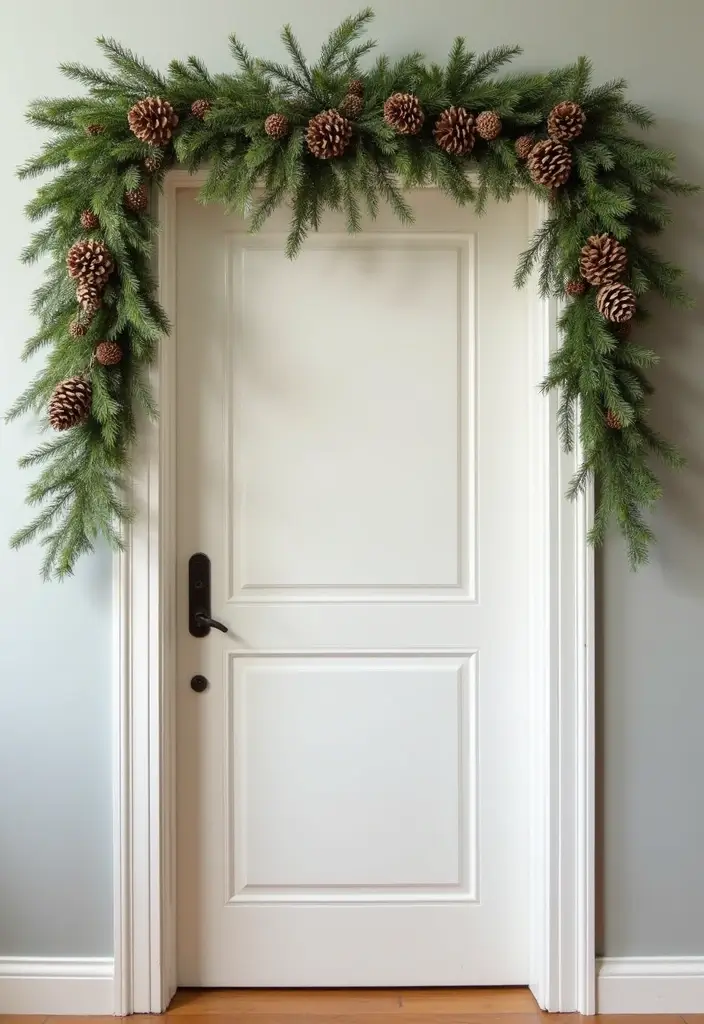 festive doorway garland