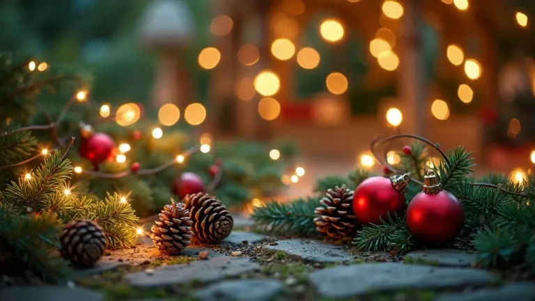 festive outdoor holiday decorations with eco-friendly elements