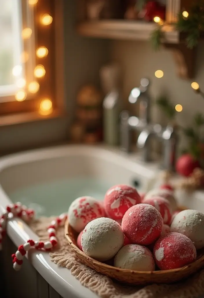 holiday bath bombs