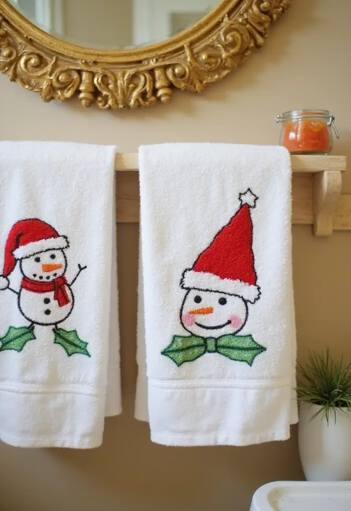 holiday-themed hand towels