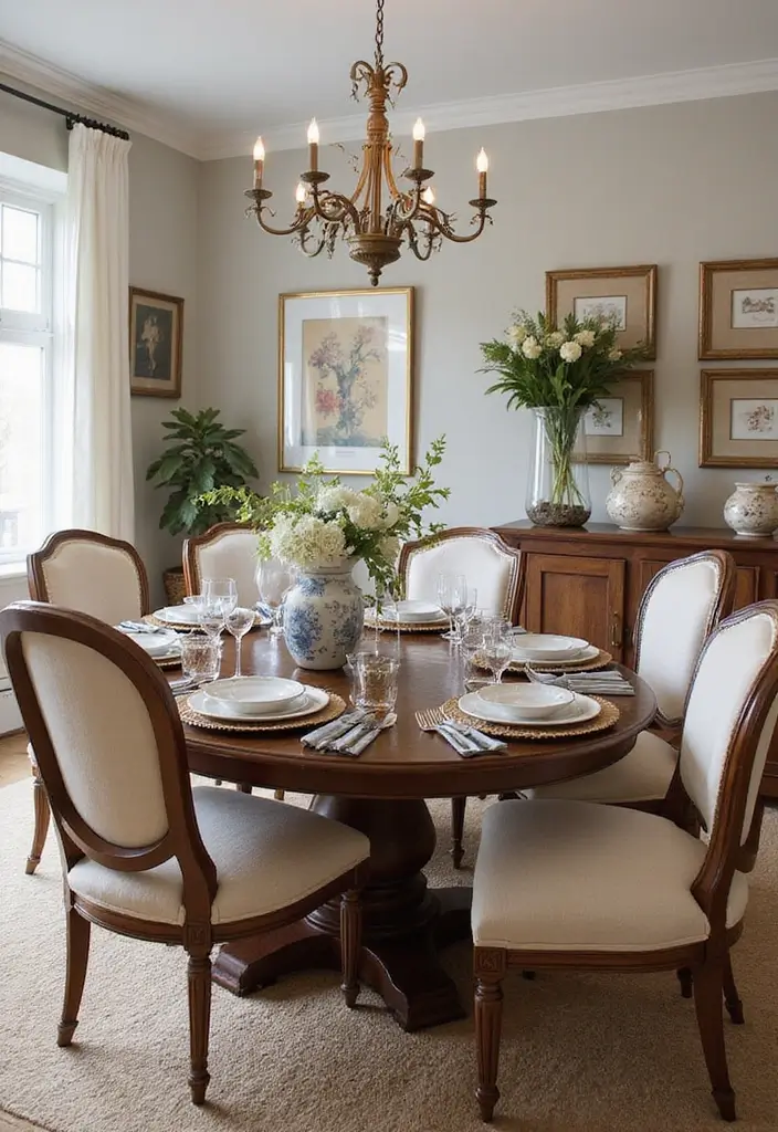 monogrammed napkins on dining table