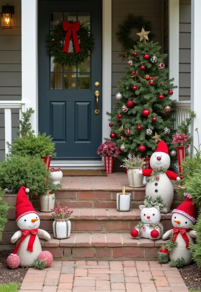 ornaments in glass jar display