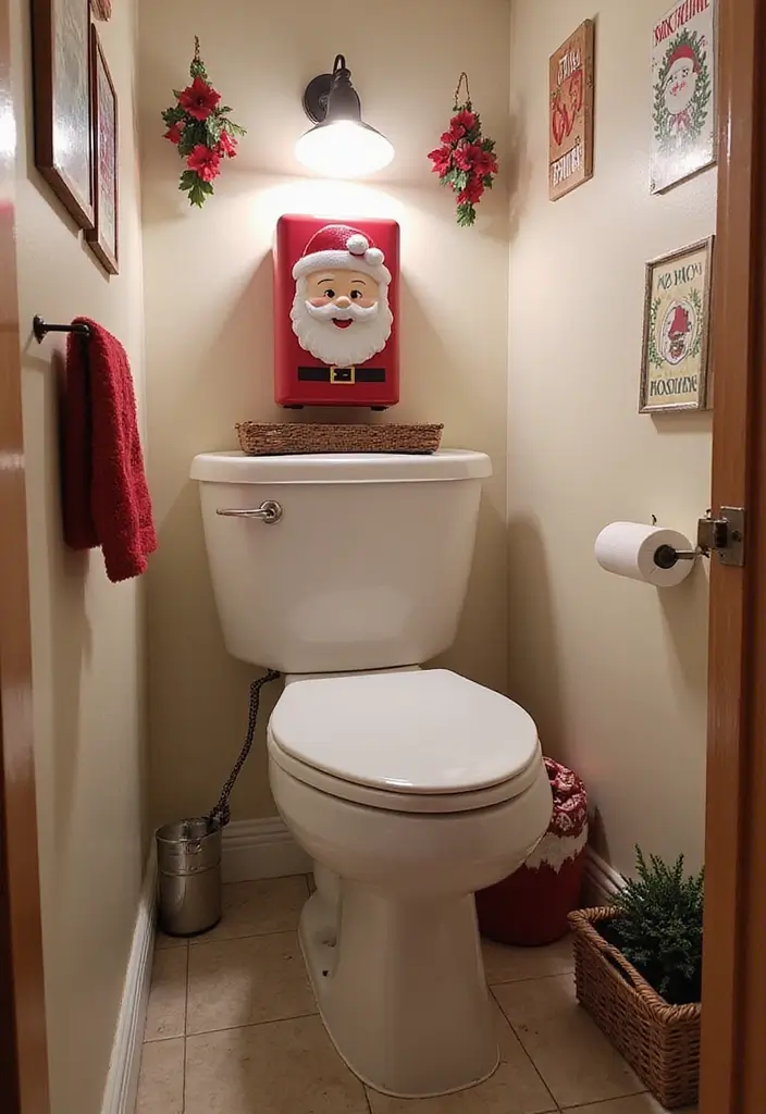 santa-themed wipe dispenser