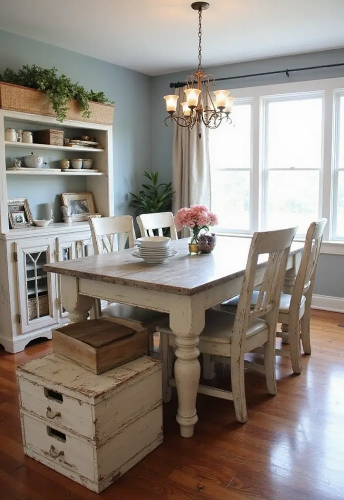 upcycled wooden crate as farmhouse decor