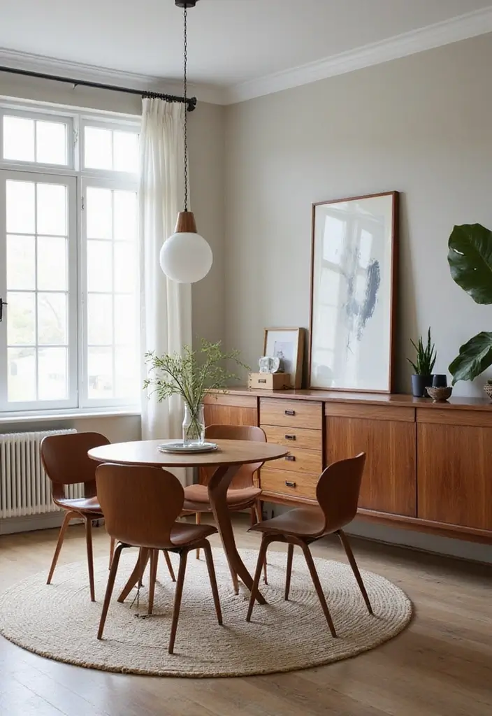 wall-mounted wood buffet