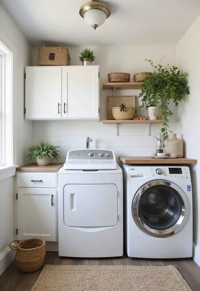 beautiful finished laundry room with all the smart diy ideas combined