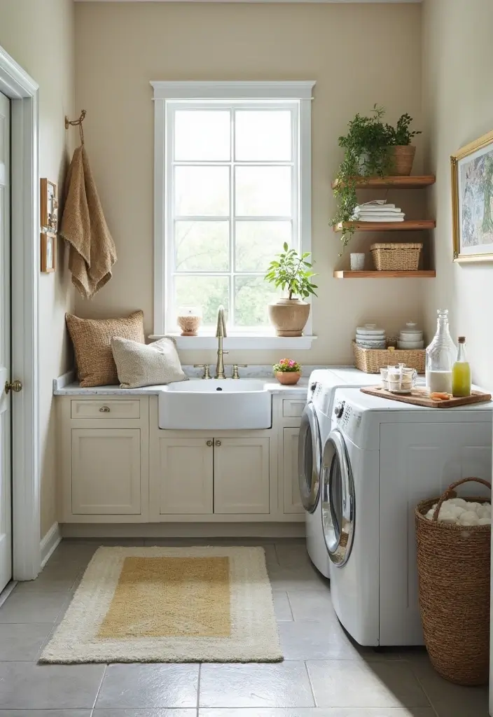 beautiful organized budget laundry room reveal