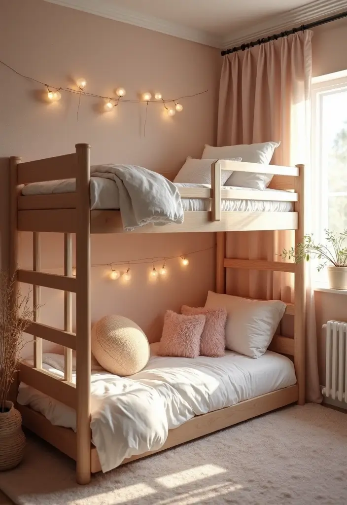 cozy cloud loft with pillows and lights