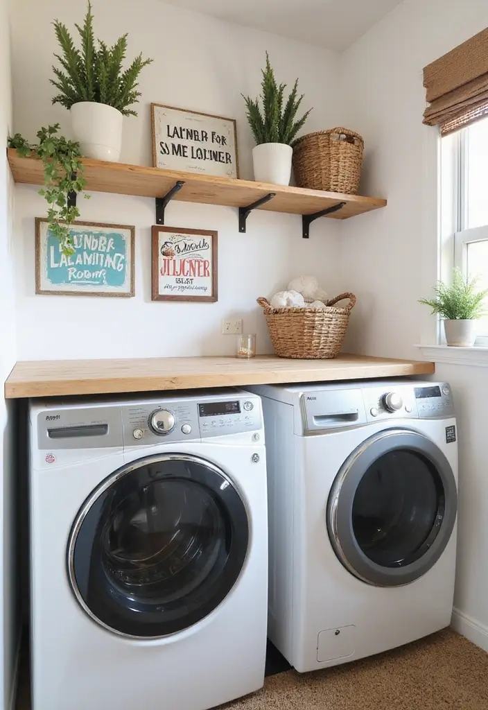 cute diy laundry room signs on wall