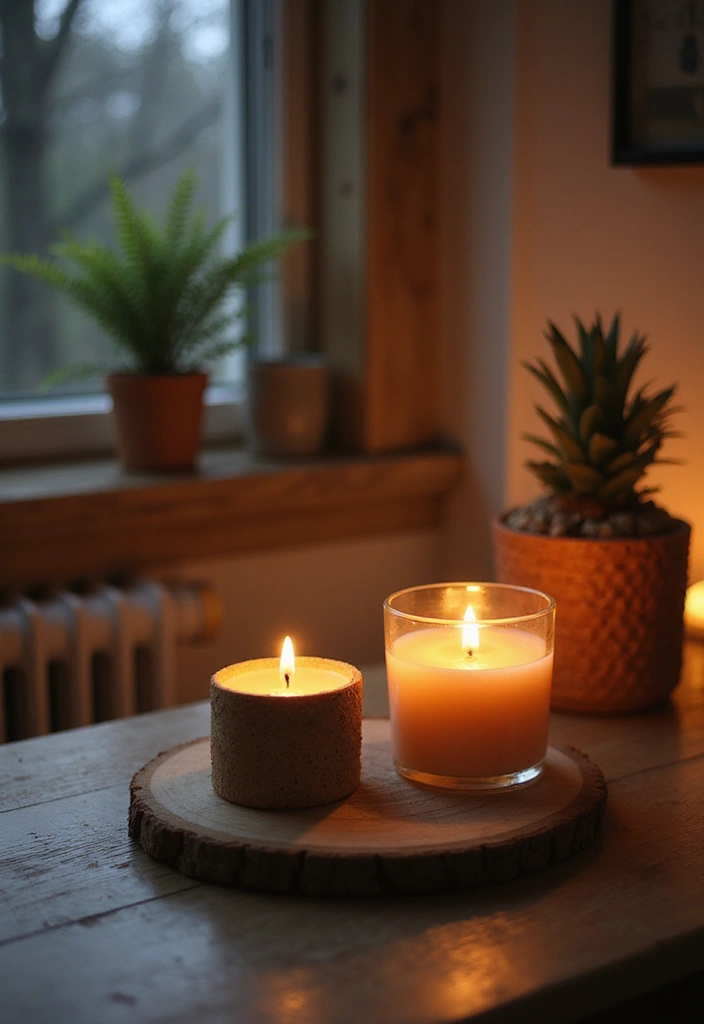 earthy scented candles