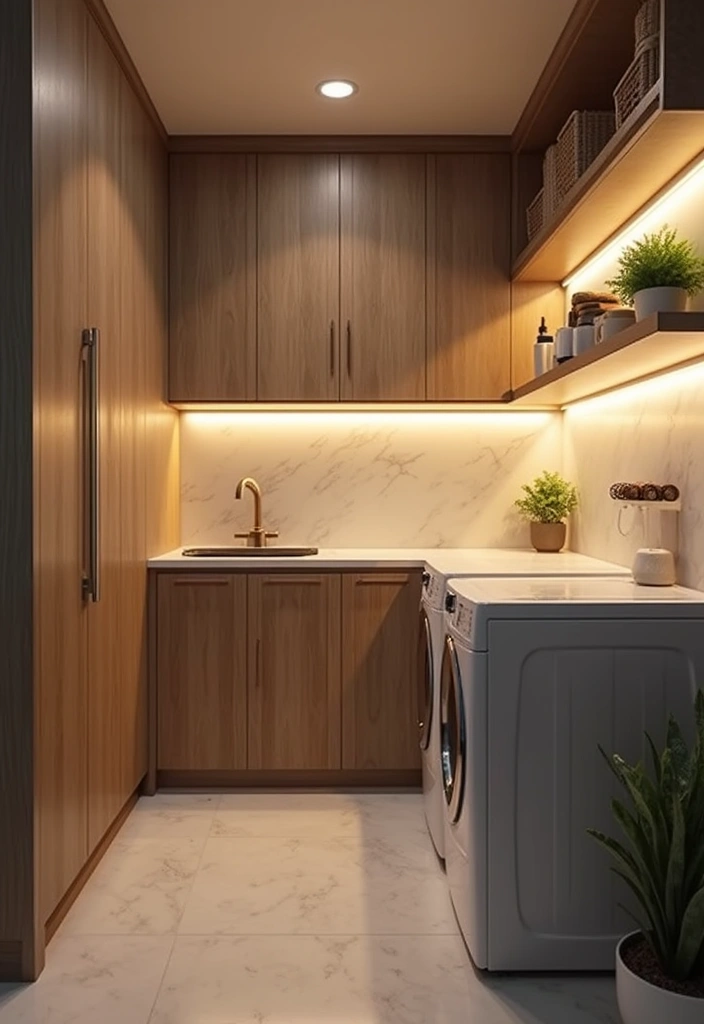 led strips under cabinets lighting counter