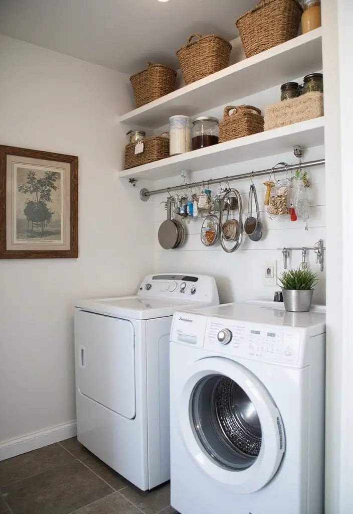 magnetic tins on wall holding pins and pods