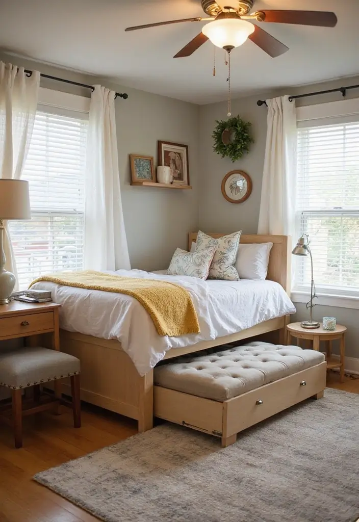 multi functional furniture in small dorm