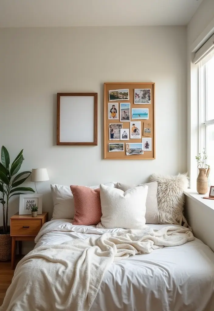 one framed photo and tiny travel keepsakes in tray on dresser