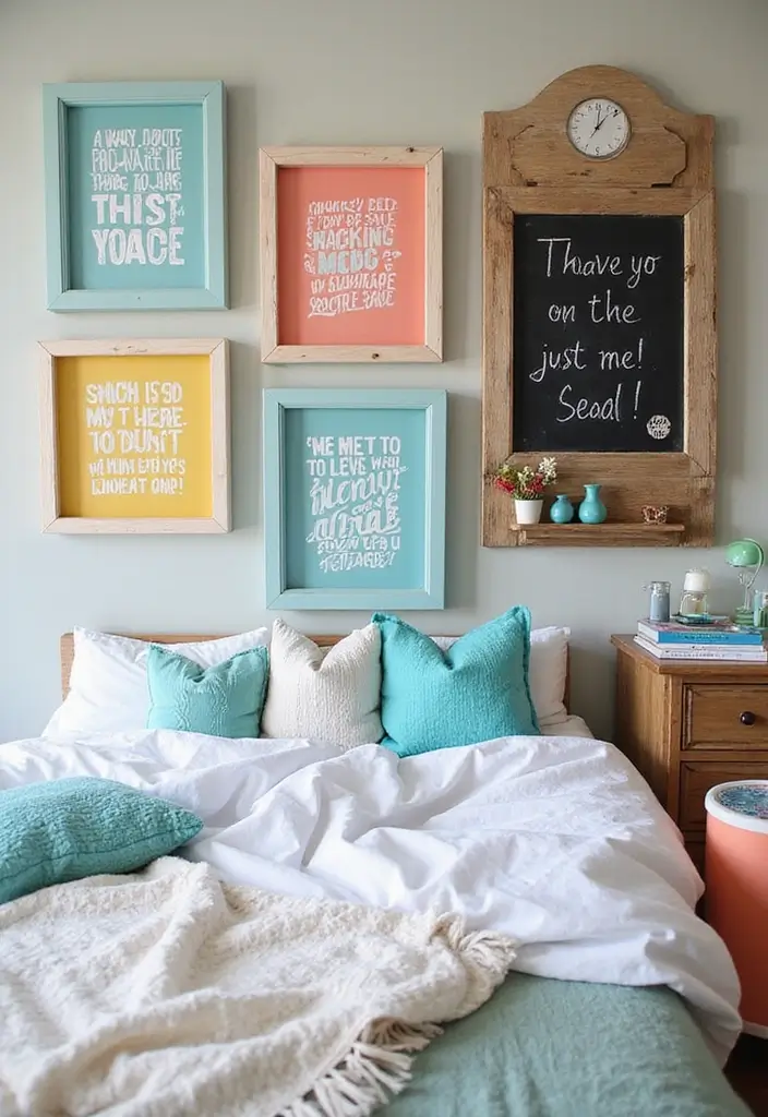 quote art with blue watercolor background