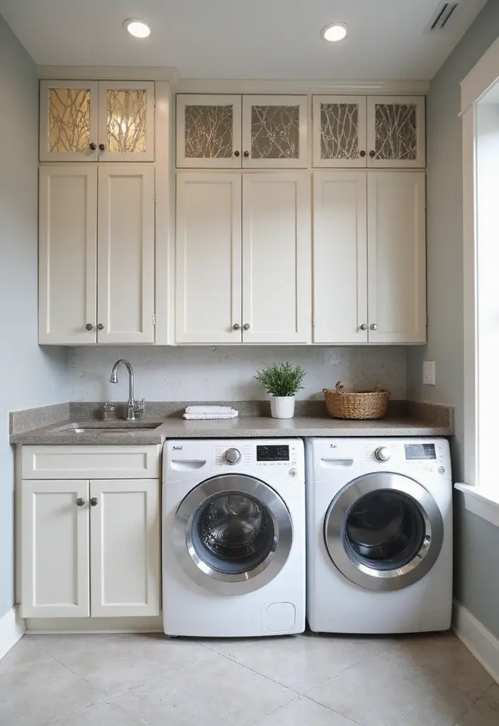 seamless wood slat panel wall that opens to reveal hidden storage cabinets