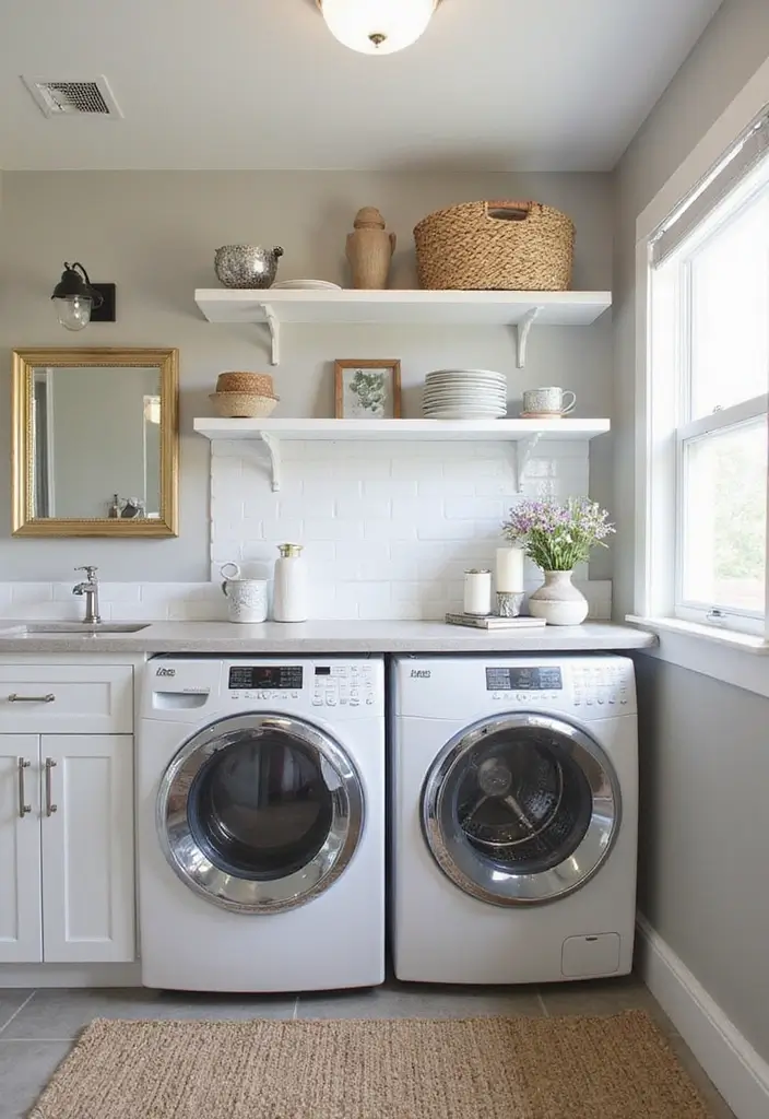 stylish small laundry room with all ideas combined