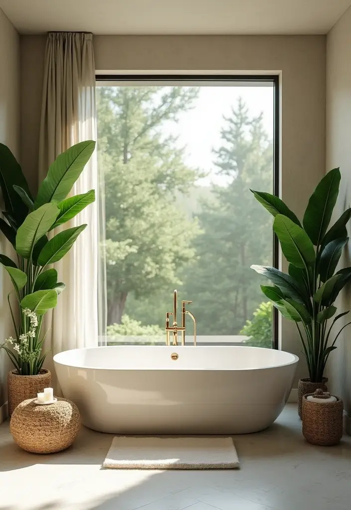 bathroom with spa inspired features and soothing style