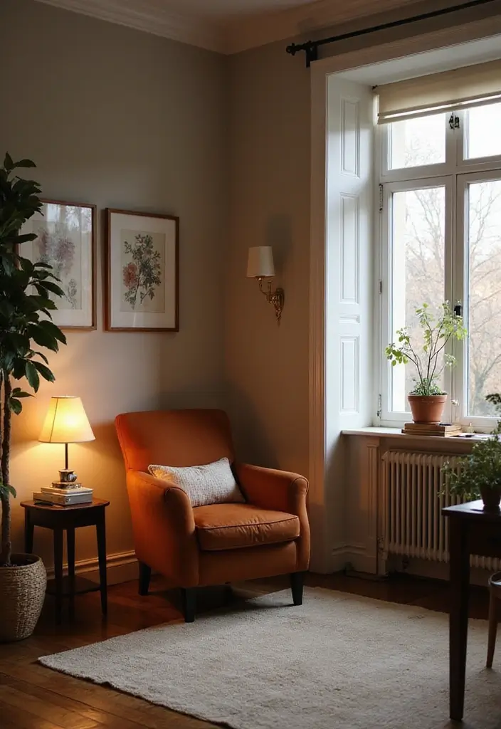 cozy home office corner