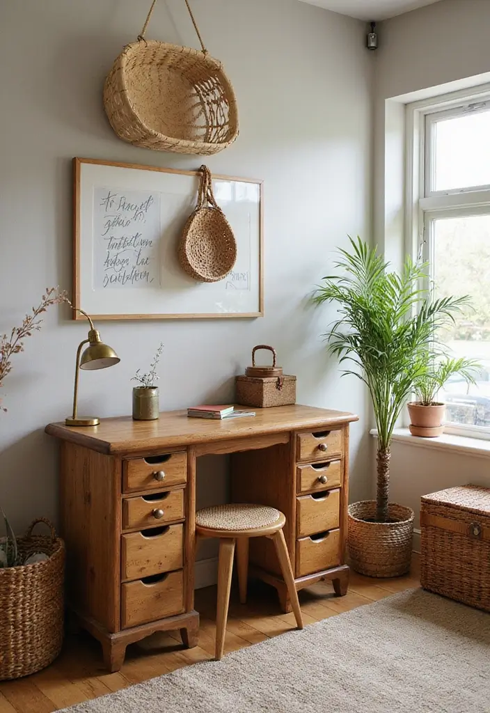 decorative baskets boxes office storage