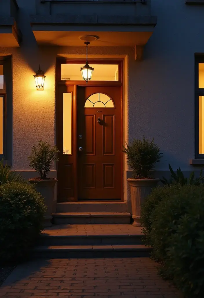 entryway lighting decor