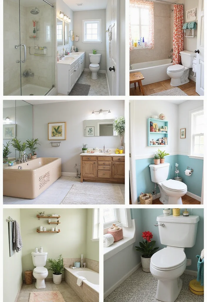 kids bathroom shelf with colorful storage