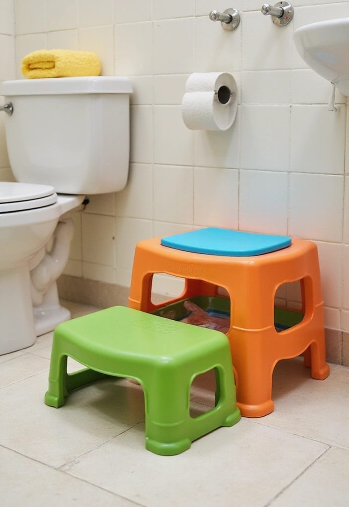 kids multifunction bathroom stool