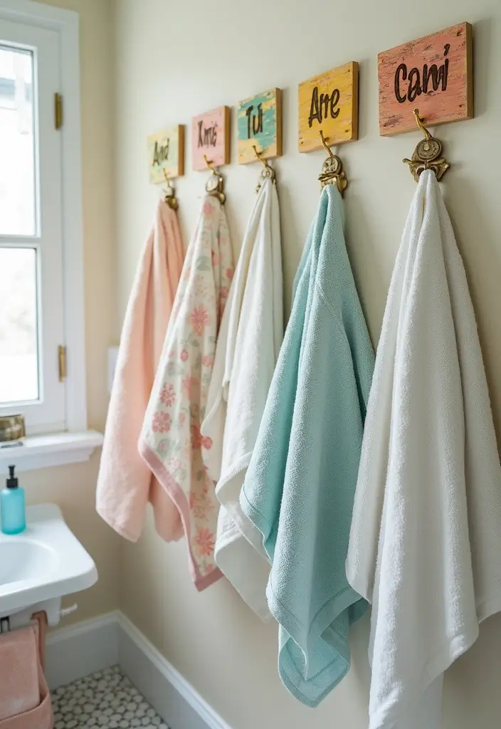 kids personalized name hooks