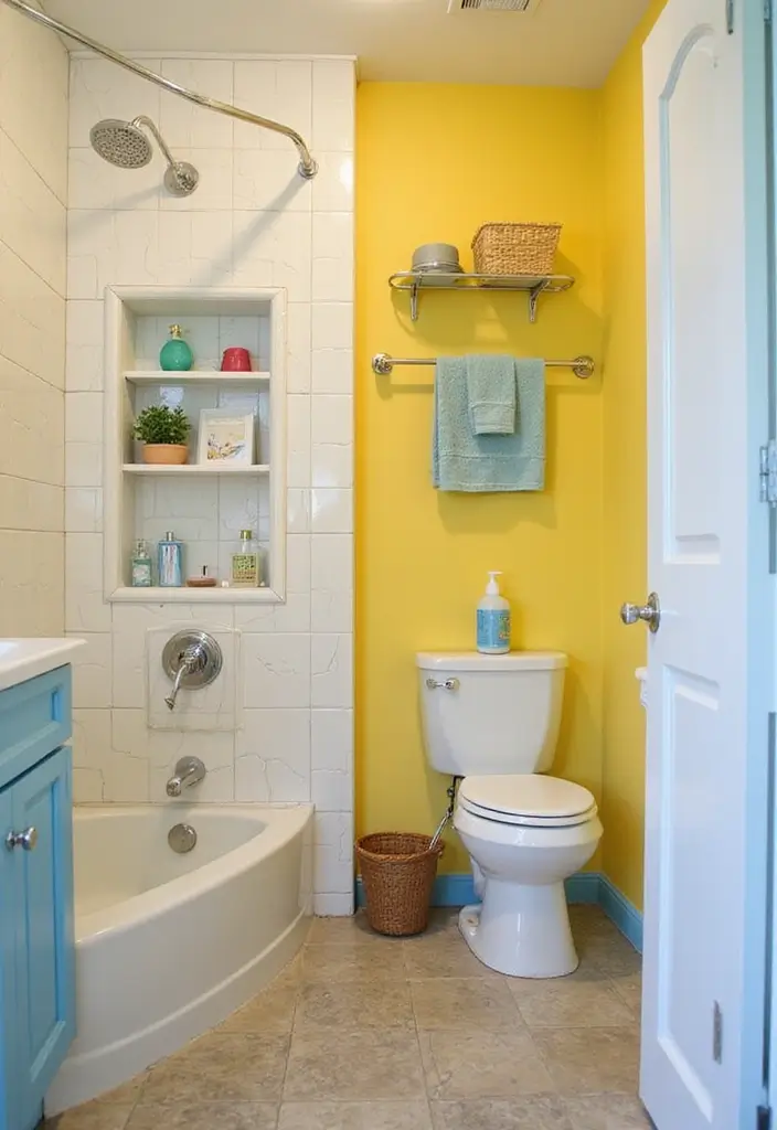 kids safety ladder with bathroom storage