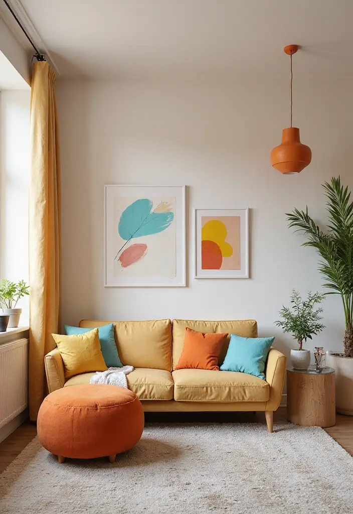 light colors in small apartment