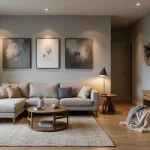 minimalist studio apartment for men with simple clean design