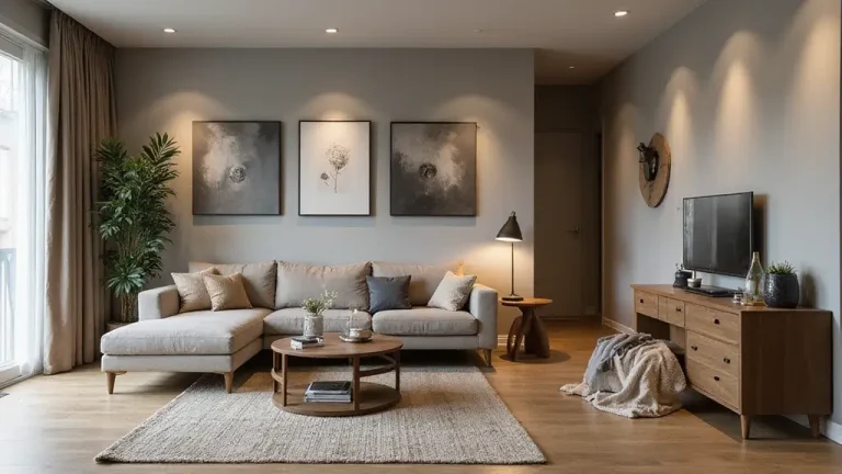 minimalist studio apartment for men with simple clean design