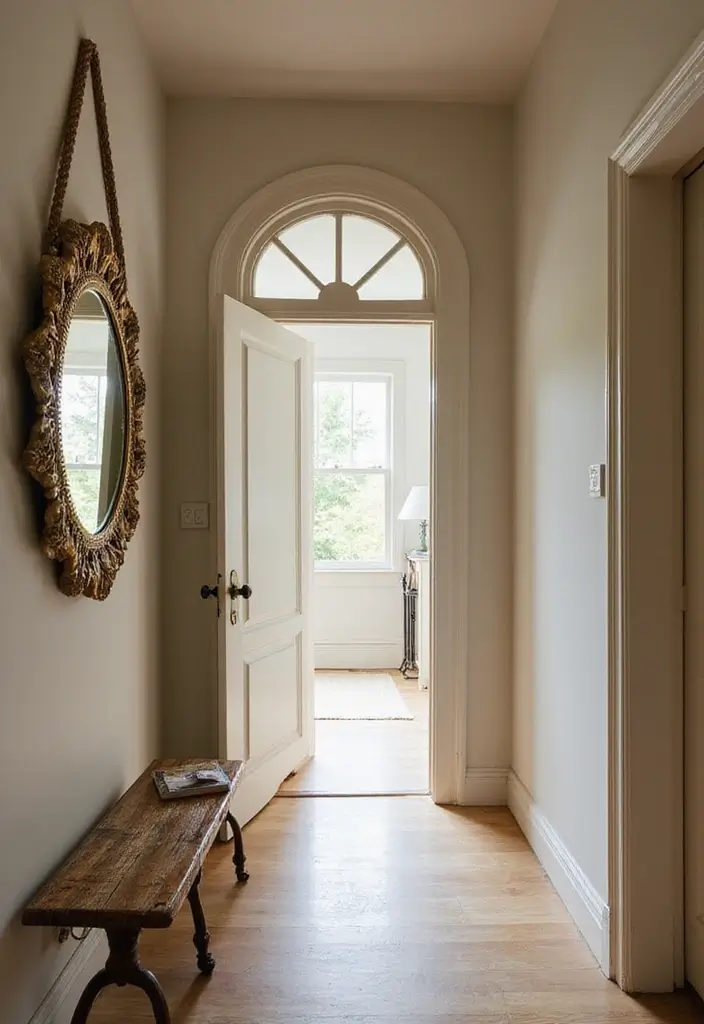 mirror decor near front door