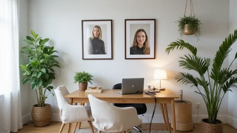 modern home office workspace