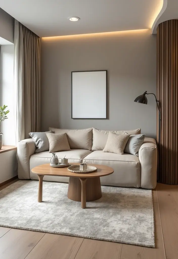 modular furniture in small apartment