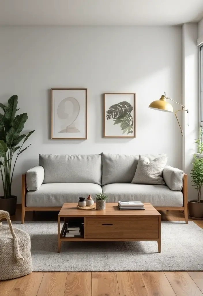 multipurpose furniture in bachelor apartment