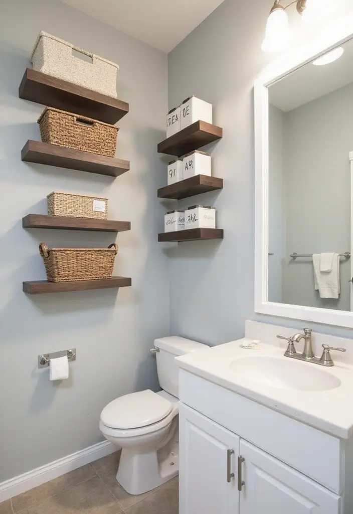 organized bathroom storage ideas