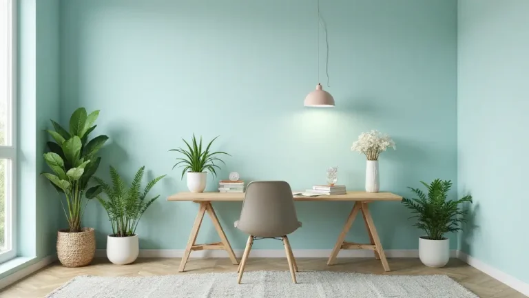 peaceful home office paint color ideas