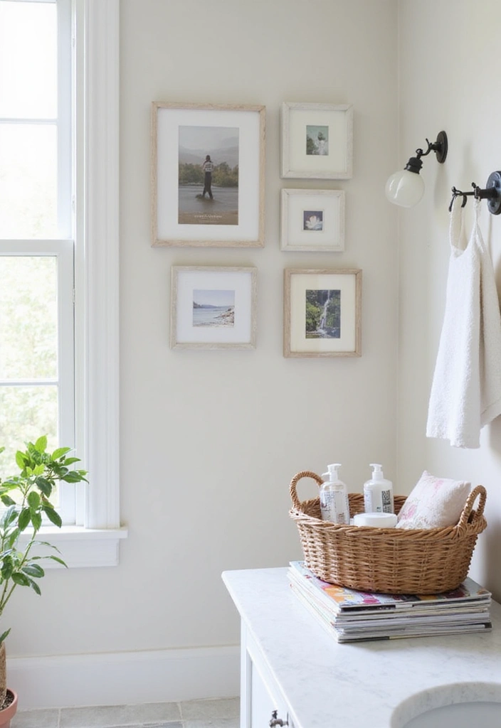 personal decor touches in bathroom