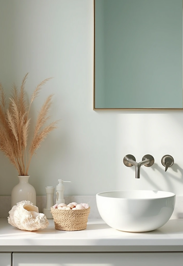 seasonal decor with pinecones and greenery