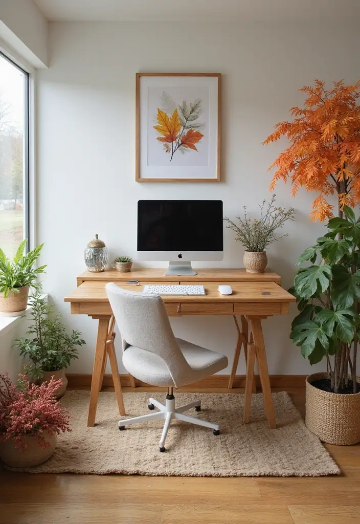 seasonal home office decor