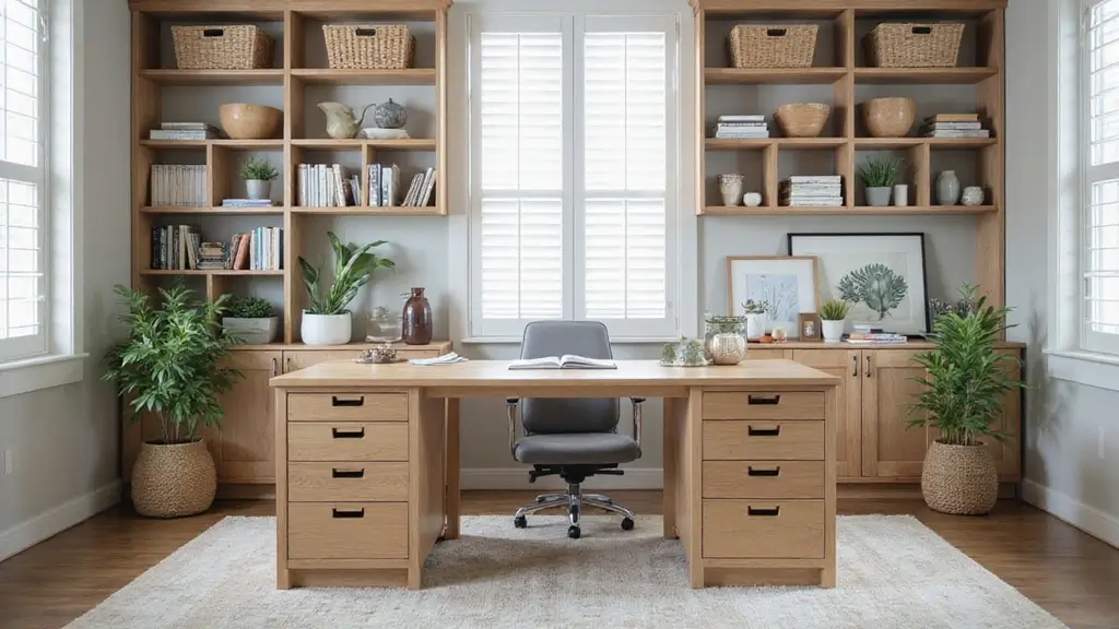 smart home office storage ideas clutter free workspace