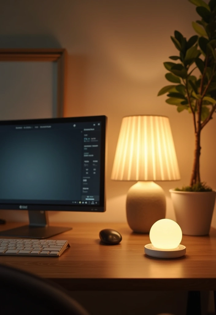 smart lighting system for modern home office